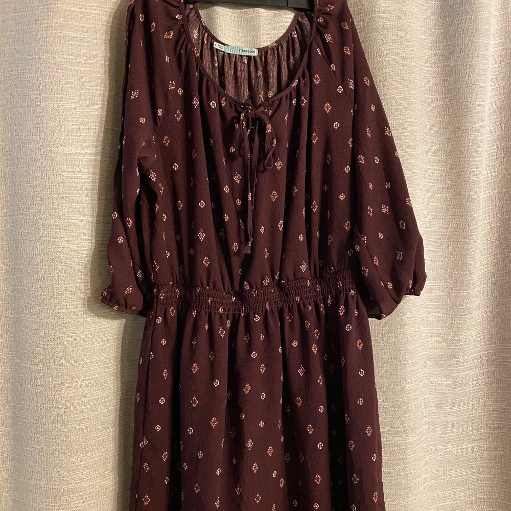Maurice’s Maroon Patterned Dress